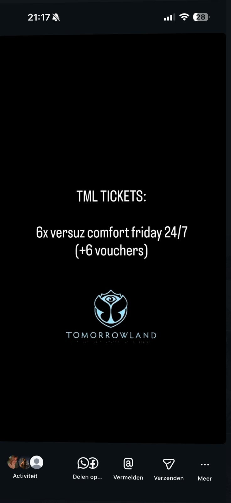 6x TML COMFORT PASS W2 FRIDAY 24/7, Tickets & Billets