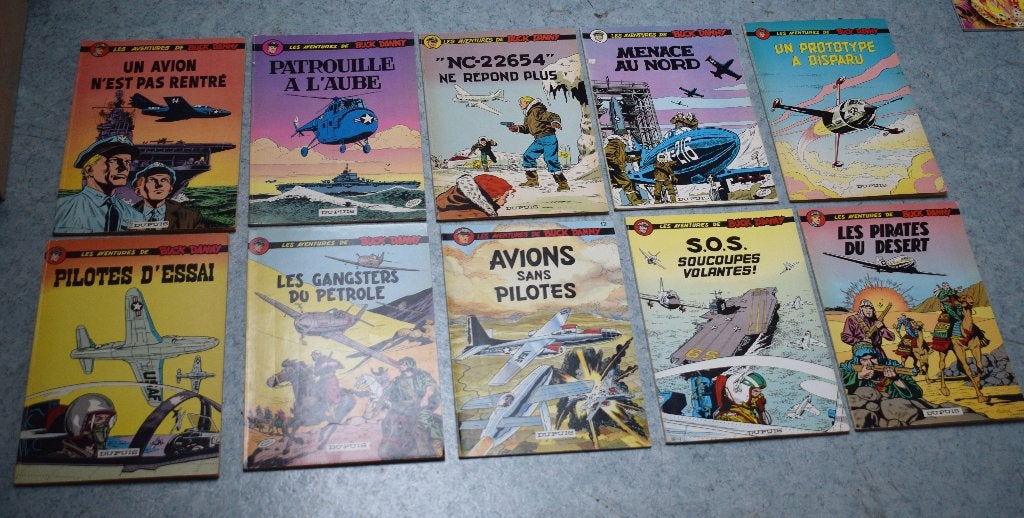Liquidatie lot 10 strip buck danny 1960 rommelmarkt, Boeken, Ophalen of Verzenden, Zo goed als nieuw
