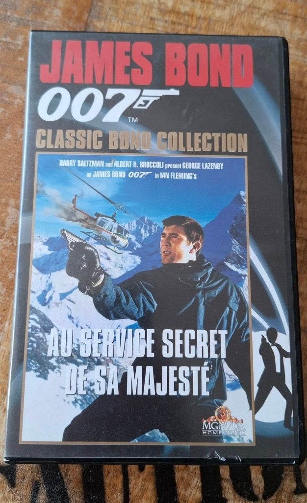 JAMES BOND 007 Au Service Secret de Sa Majesté K7 VHS MGM/UA, Cd's en Dvd's, VHS | Film, Ophalen, Gebruikt, Alle leeftijden, Actie en Avontuur