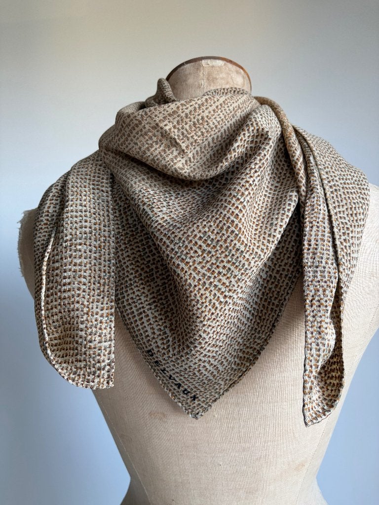 Vintage Luxe Delvaux Sjaal / Foulard, Bijoux, Sacs & Beauté, Enlèvement ou Envoi, Comme neuf