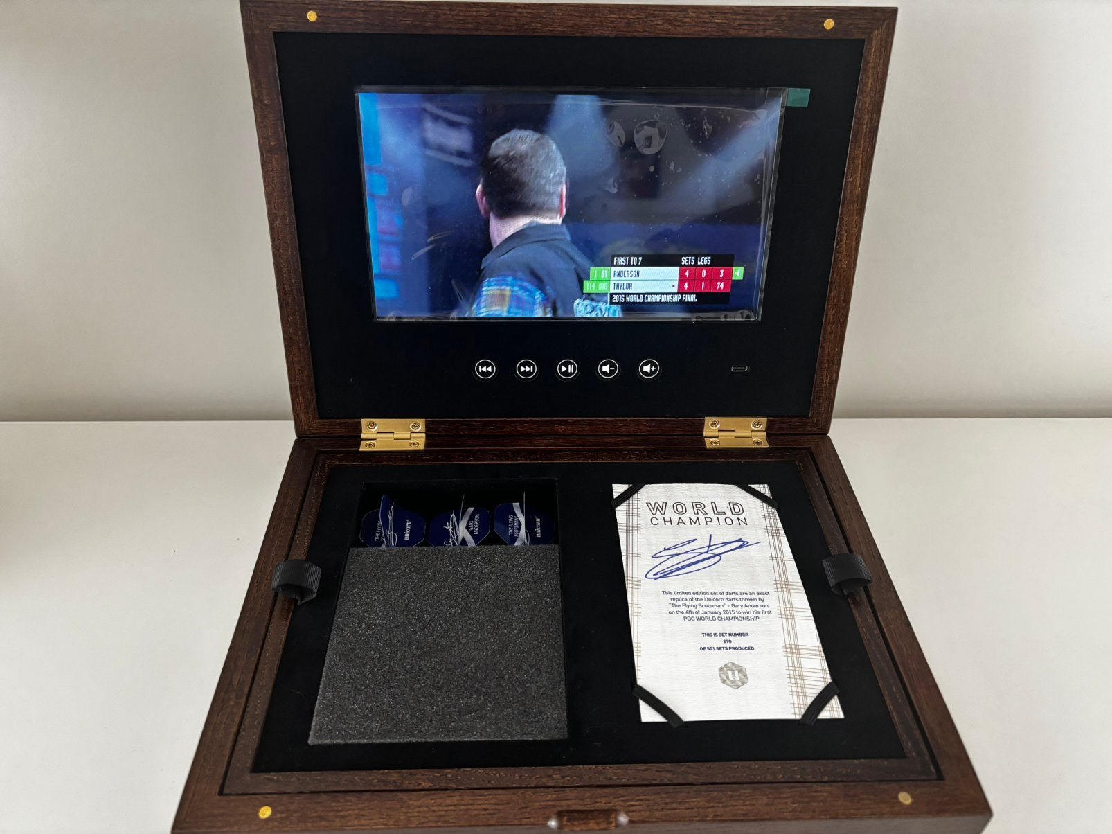 Gary anderson collectors item, Sport en Fitness, Darts, Ophalen, Nieuw, Pijlen