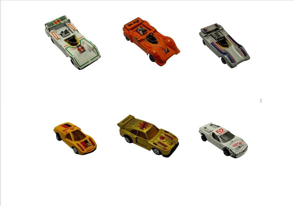 6 voitures pull back / de course vintage 90 (prix pièce), Enlèvement