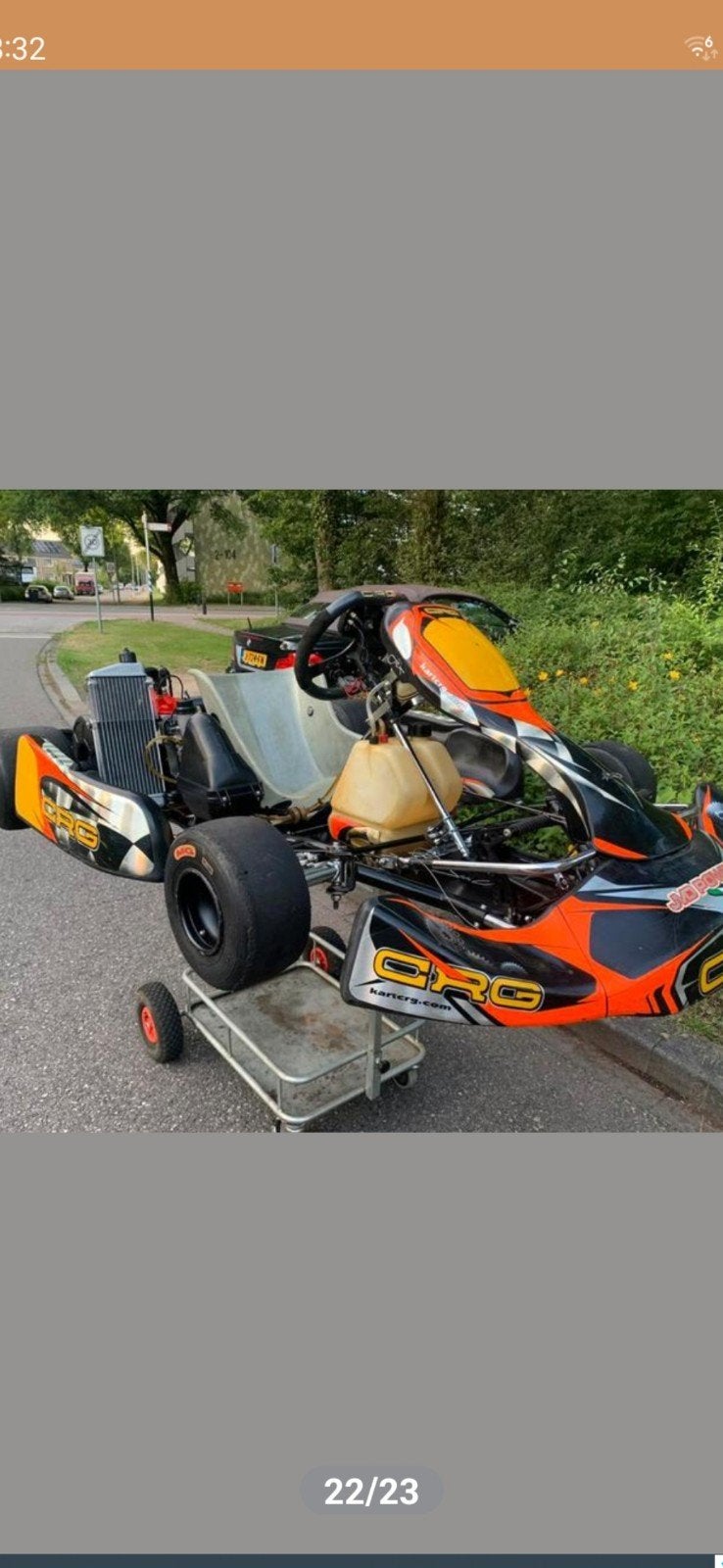 crg kart incl electrisch pitkar, Enlèvement, Kart