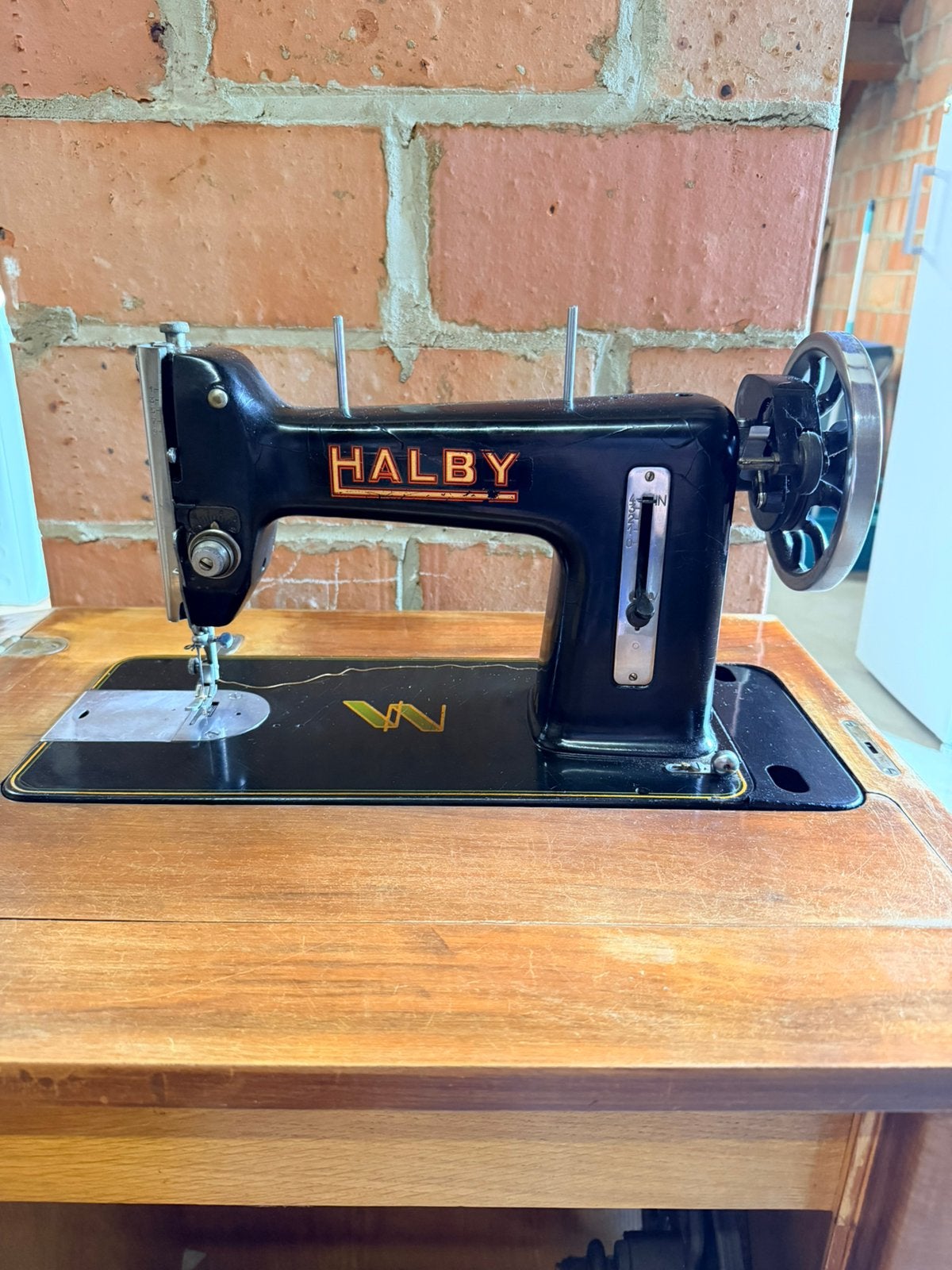 Halby trapnaaimachine, Ophalen