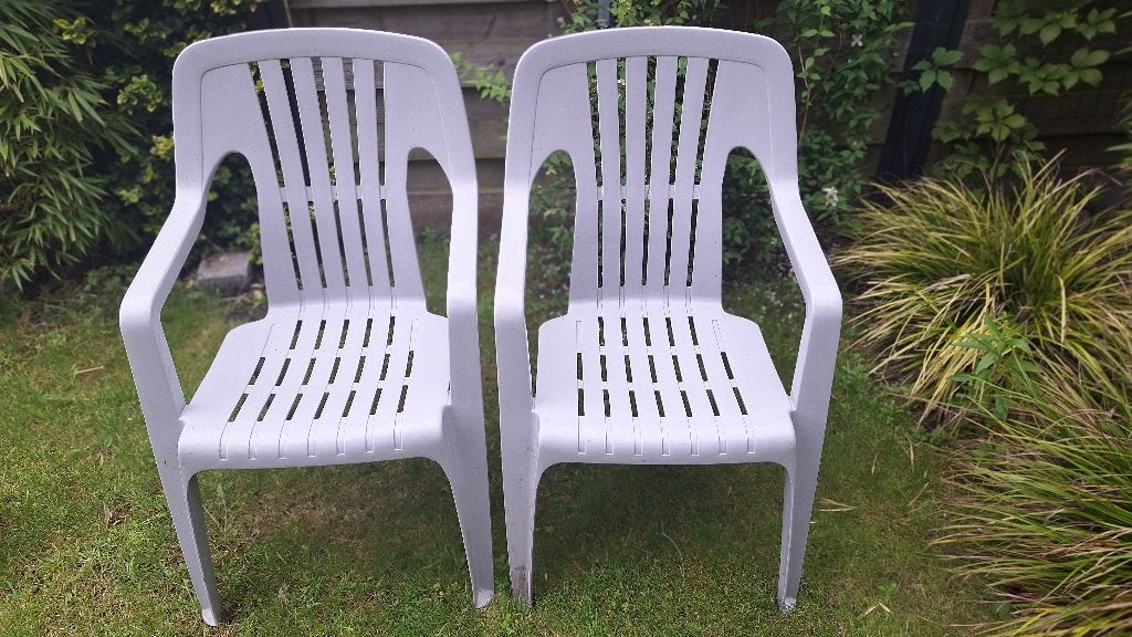 Tuinstoelen, Tuin en Terras, Tuinstoelen, Ophalen, Gebruikt, Plastic, Stapelbaar