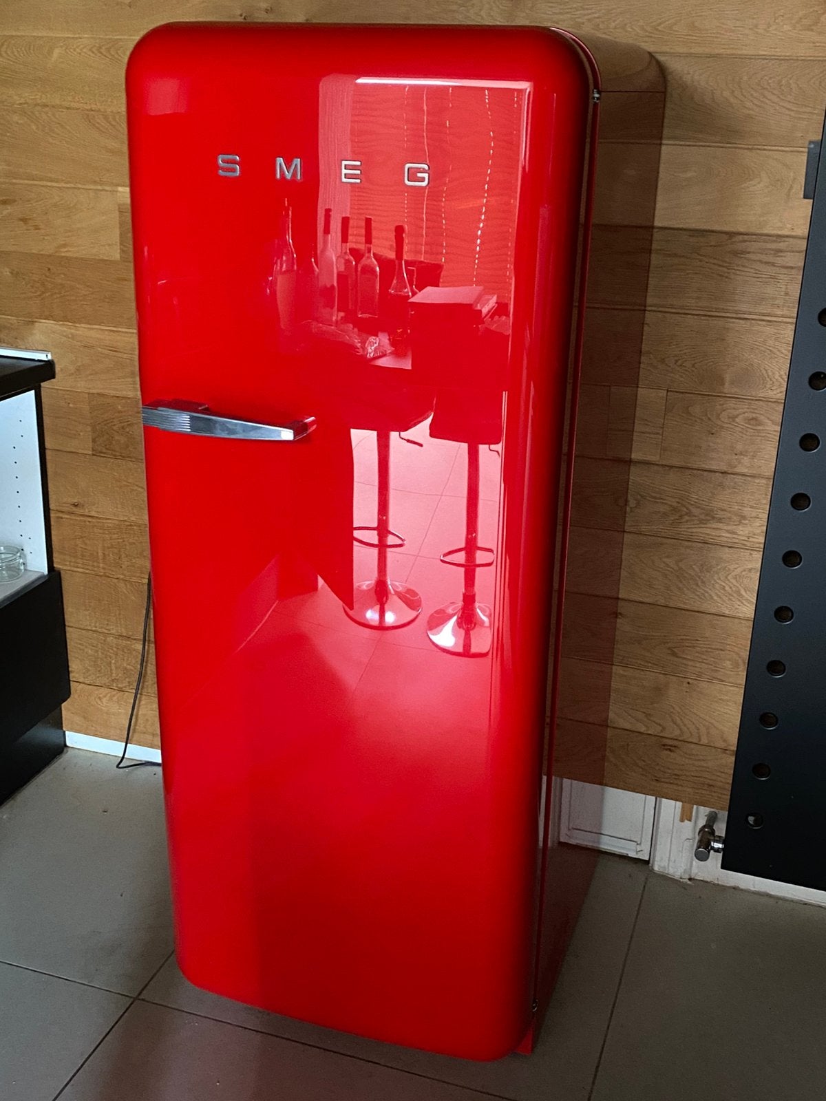 Rode smeg koelkast, Ophalen, Zo goed als nieuw