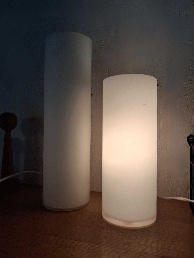 Ilu design lampen, retro jaren 60 lamp, Ophalen, Gebruikt, Glas, Design