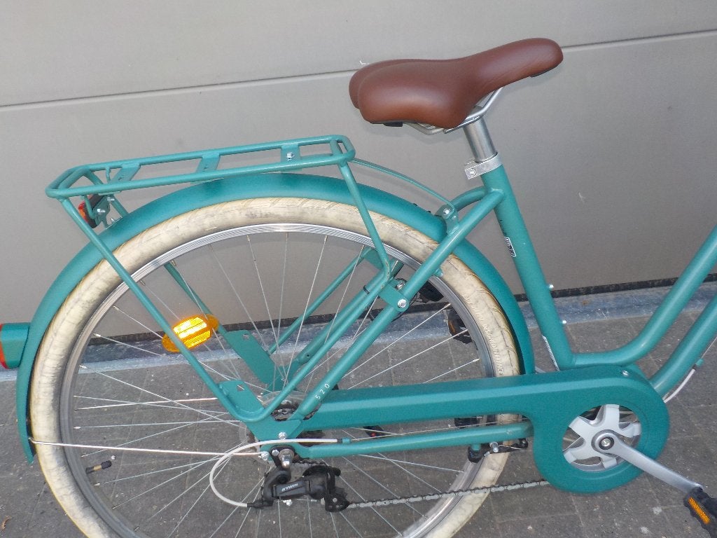 Damesfiets B-Twin met mandje, Vélos & Vélomoteurs, Enlèvement, Vitesses