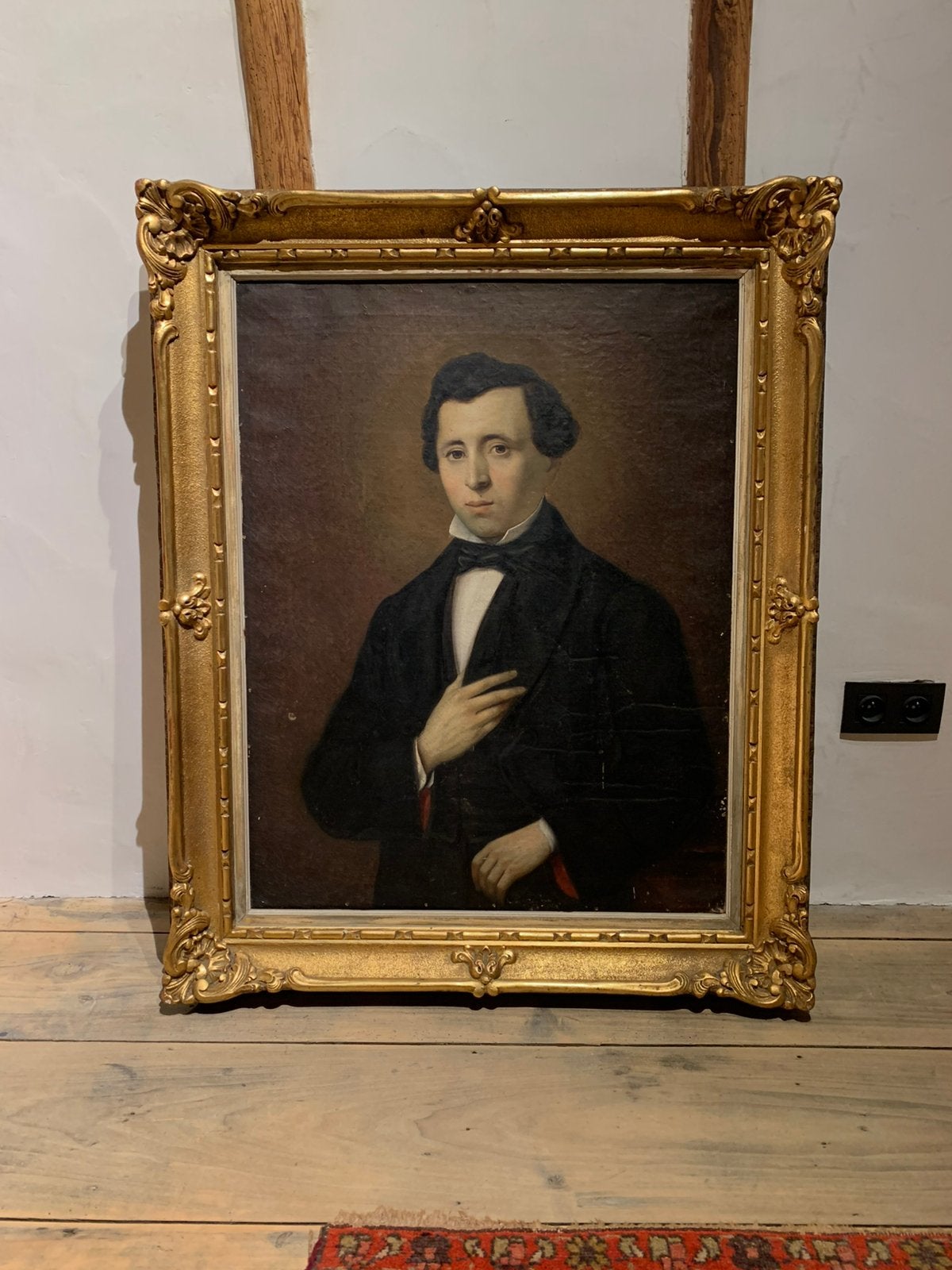 Groot herenportret door Constant Vandooren 1854, Antiek en Kunst, Kunst | Schilderijen | Klassiek, Ophalen, Gedateerd, Doek, Portret of Personen