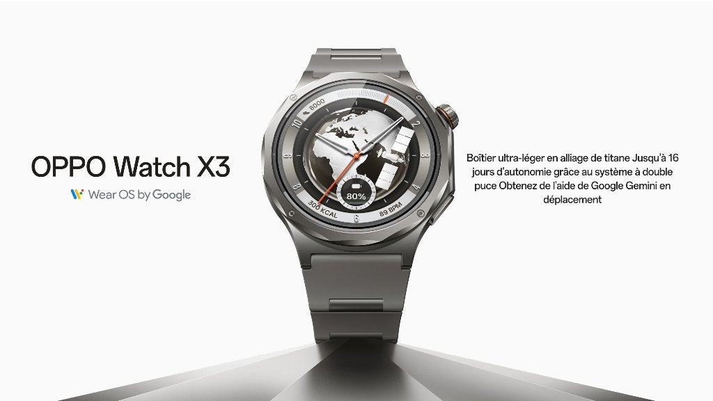 OPPO WATCH X3 200 euros facture boite (grise), Gris, Niveau de stress, Comme neuf, Enlèvement