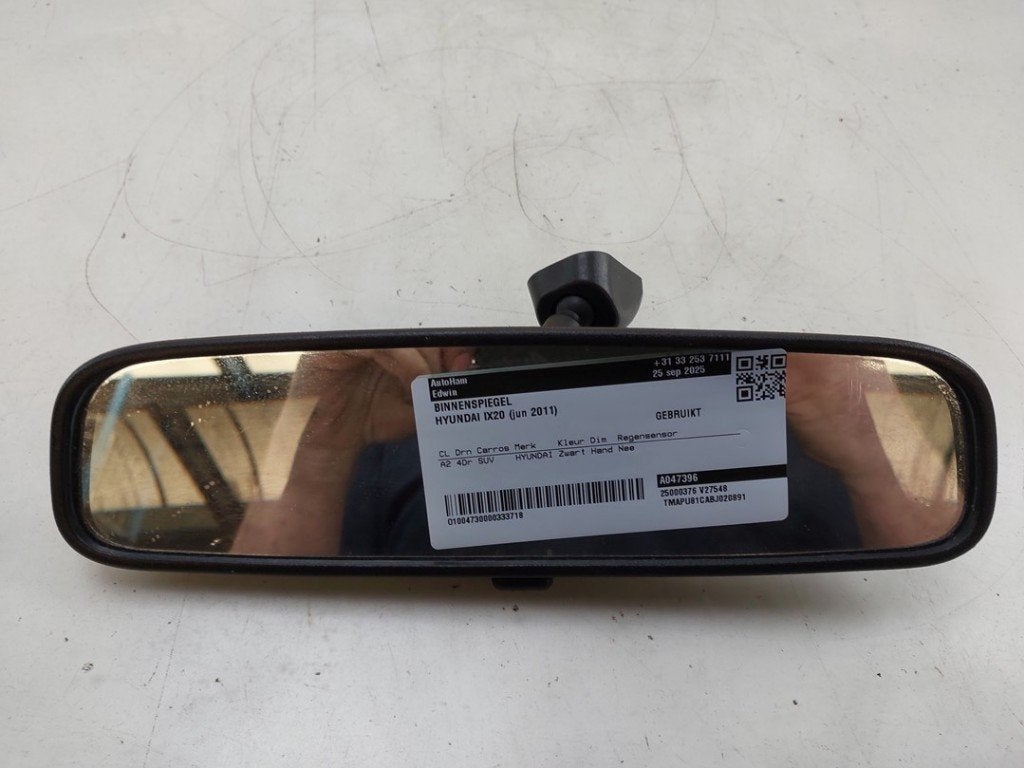 RETROVISEUR INTERIEUR iX20 (JC) (|A047396|851011M000|), Autos : Pièces & Accessoires, Hyundai Motor Deutschland GmbH, Kaiserleipromenade 5
63067  Offenbach am Main, DE