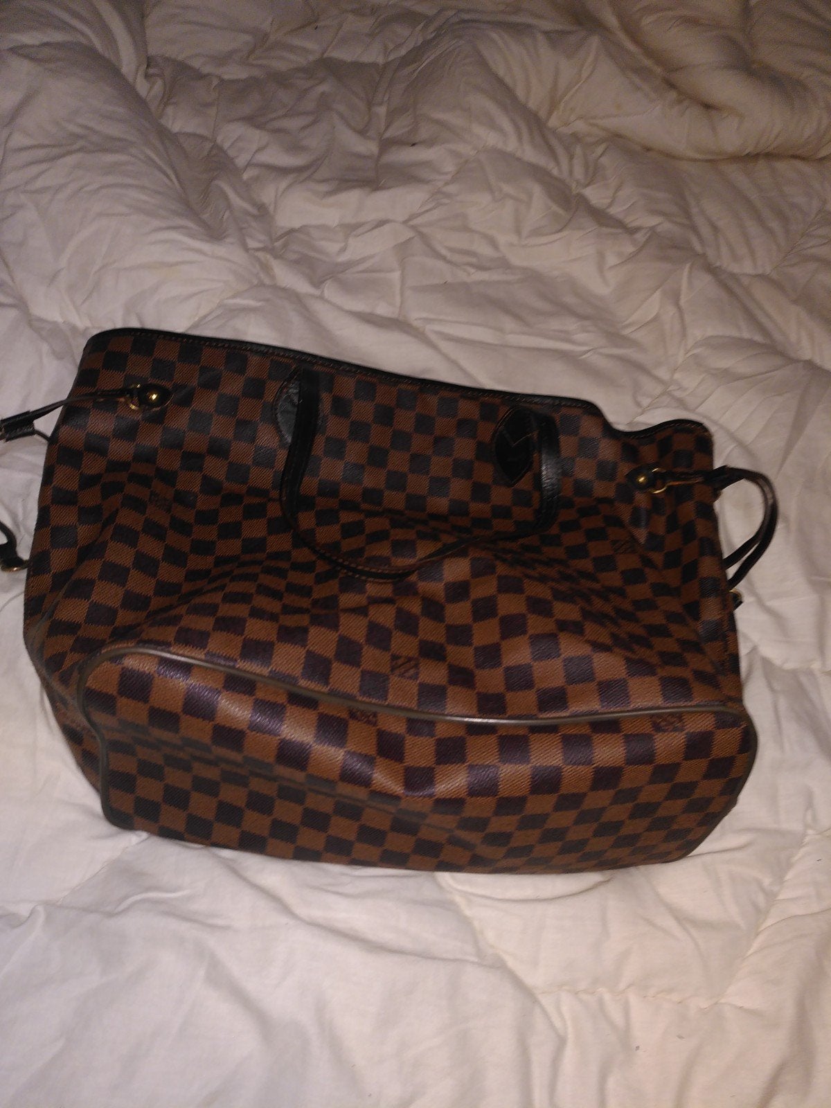 Louis Vuitton Neverfull MM – Damier Ebene – Rode binnenkant, Ophalen, Nieuw, Overige merken