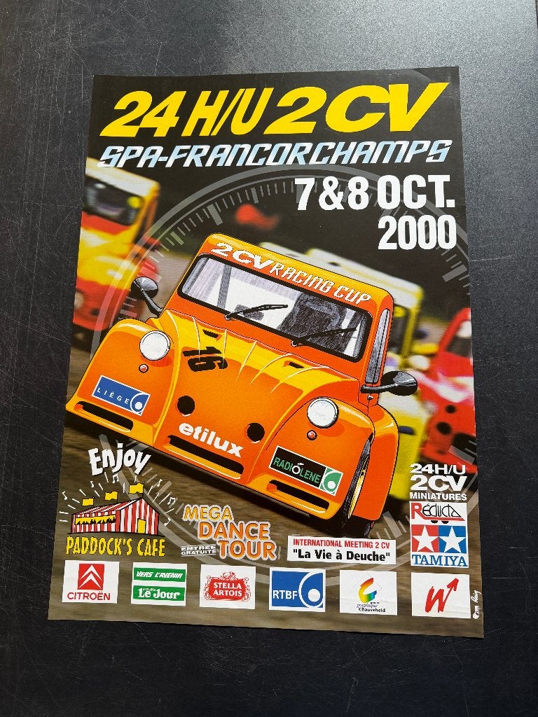 poster 2PK Spa-Francorchamps 24 uren, Ophalen of Verzenden