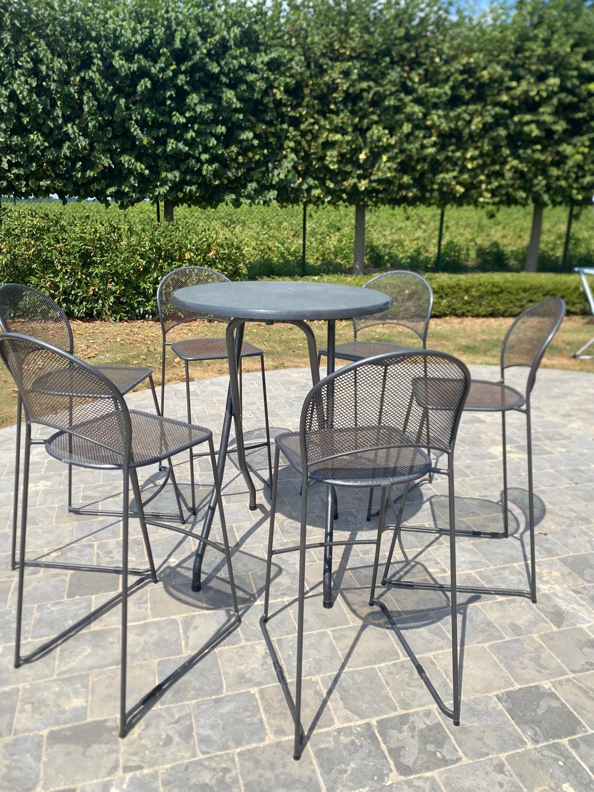 6 hoge stoelen royal garden, Enlèvement, Utilisé