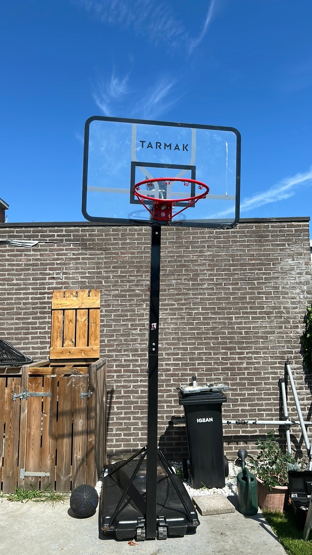 Basketbalring, Ophalen, Gebruikt, Ring, Bord of Paal