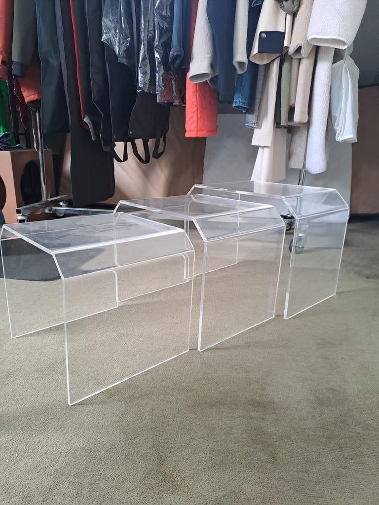 3 plexi nesting tables, Ophalen