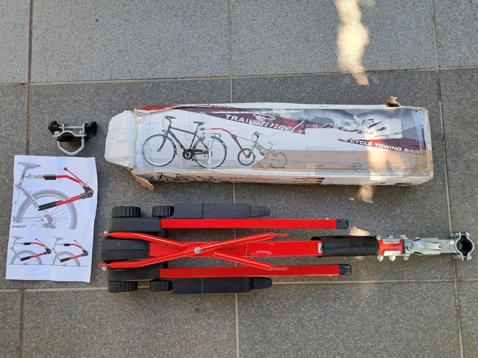 Trailangel rood, Fietsen en Brommers, Fietsaccessoires | Fietsenrekken, Ophalen of Verzenden, Gebruikt