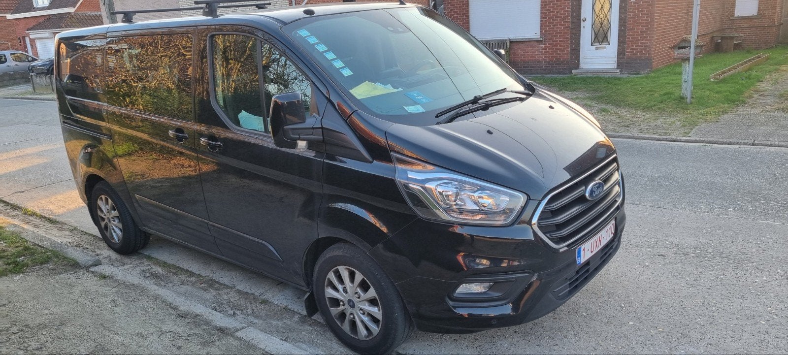 Ford transit custom, Auto's, Stof, 1995 cc, 4 cilinders, Zwart