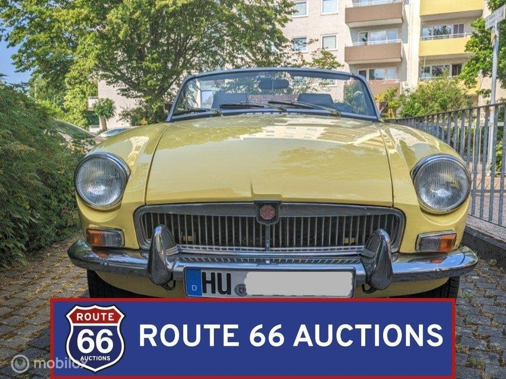 MG MGB | 1975 | Route 66 Auctions, Zwart, Bedrijf, Handgeschakeld, Overige carrosserie