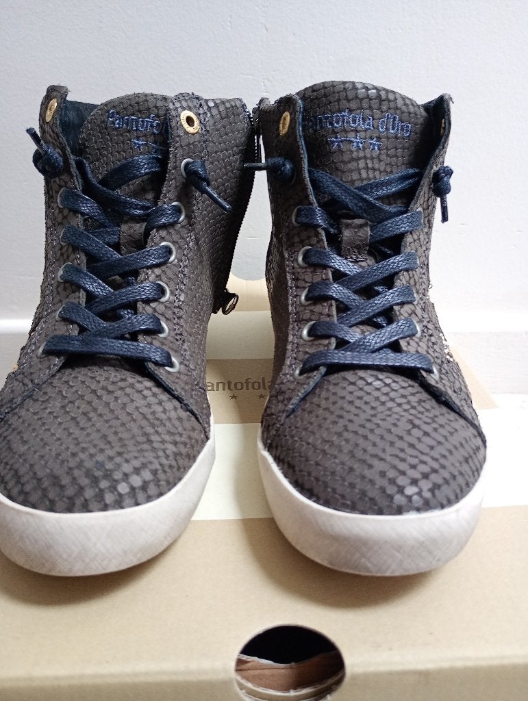 NIEUWE Pantofola d'Oro hoge sneakers maat 36, Neuf, Gris, Sneakers et Baskets, Enlèvement