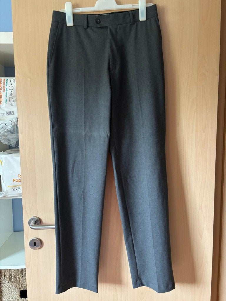 Geklede broek, grijs, heren, maat 42, Ophalen of Verzenden, Zo goed als nieuw, Grijs