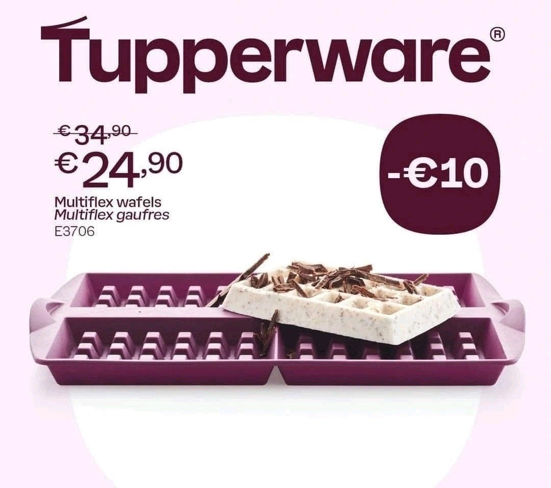 Tupperware multiflex wafels, Huis en Inrichting, Ophalen of Verzenden, Nieuw