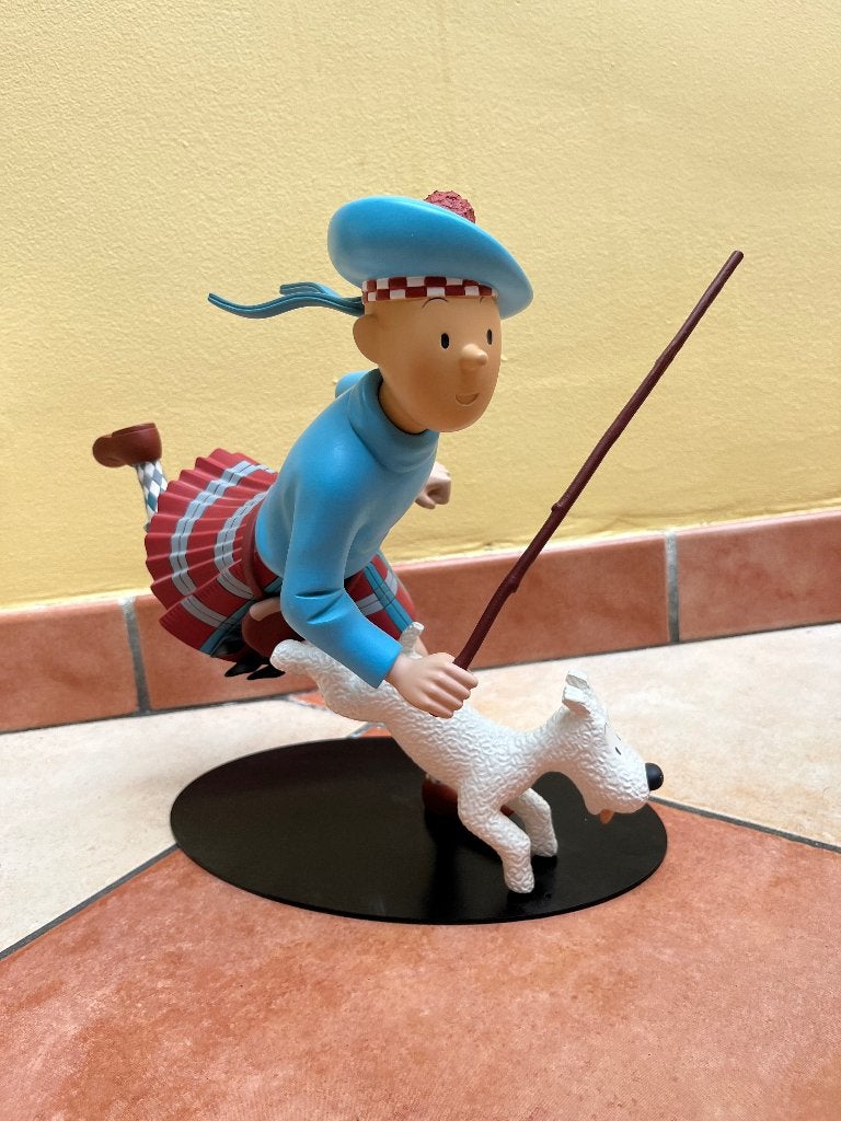 Figurine « Tintin écossais » Grand Modèle, Collections, Enlèvement, Tintin, Comme neuf, Statue ou Figurine