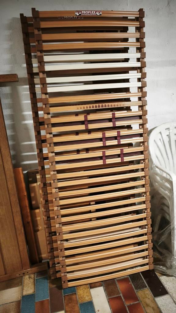 Massief eiken bed., Ophalen