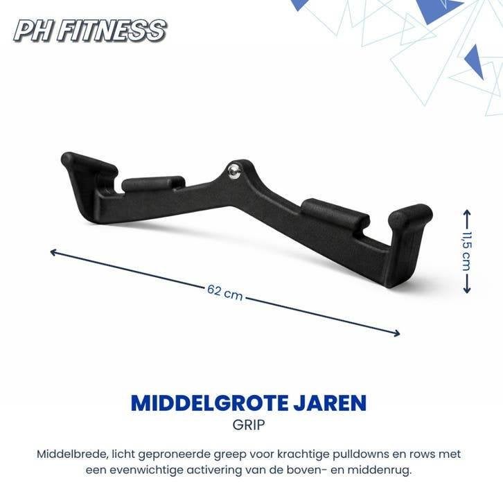 PH Fitness Multi Angle Grip Set - Cable Attachments, Enlèvement ou Envoi, Neuf, Bras, Autres types