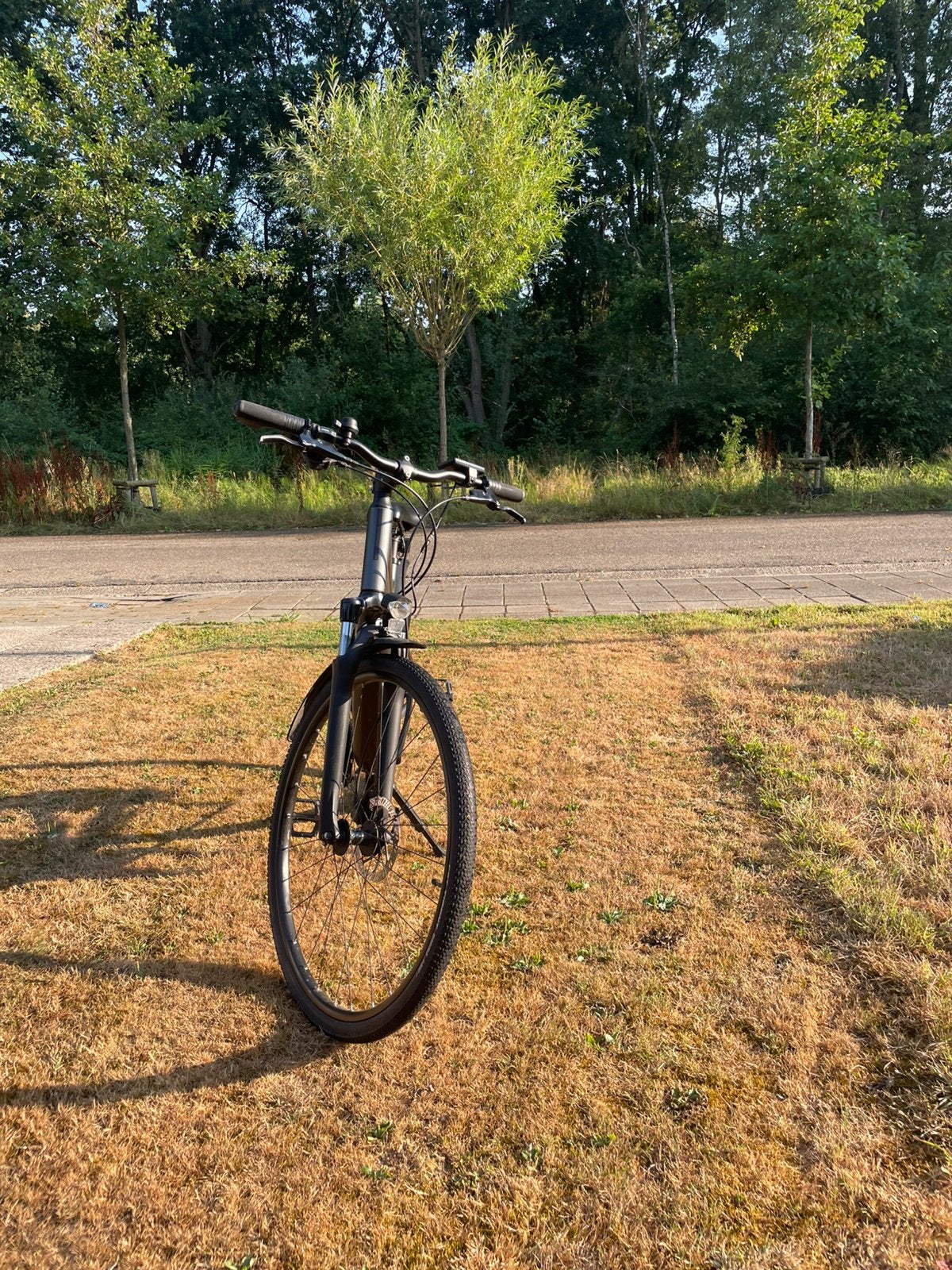 E bike riverside dechatlon fiets, Ophalen, Zo goed als nieuw, 50 km per accu of meer