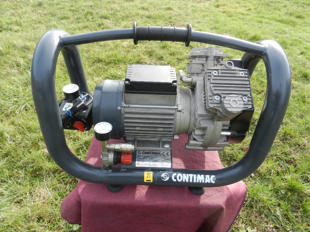Contimac CM 240/10/5 W Zuigercompressor 230 Volt PR., Doe-het-zelf en Bouw, Ophalen, 6 tot 10 bar, Zo goed als nieuw, 200 tot 400 liter/min