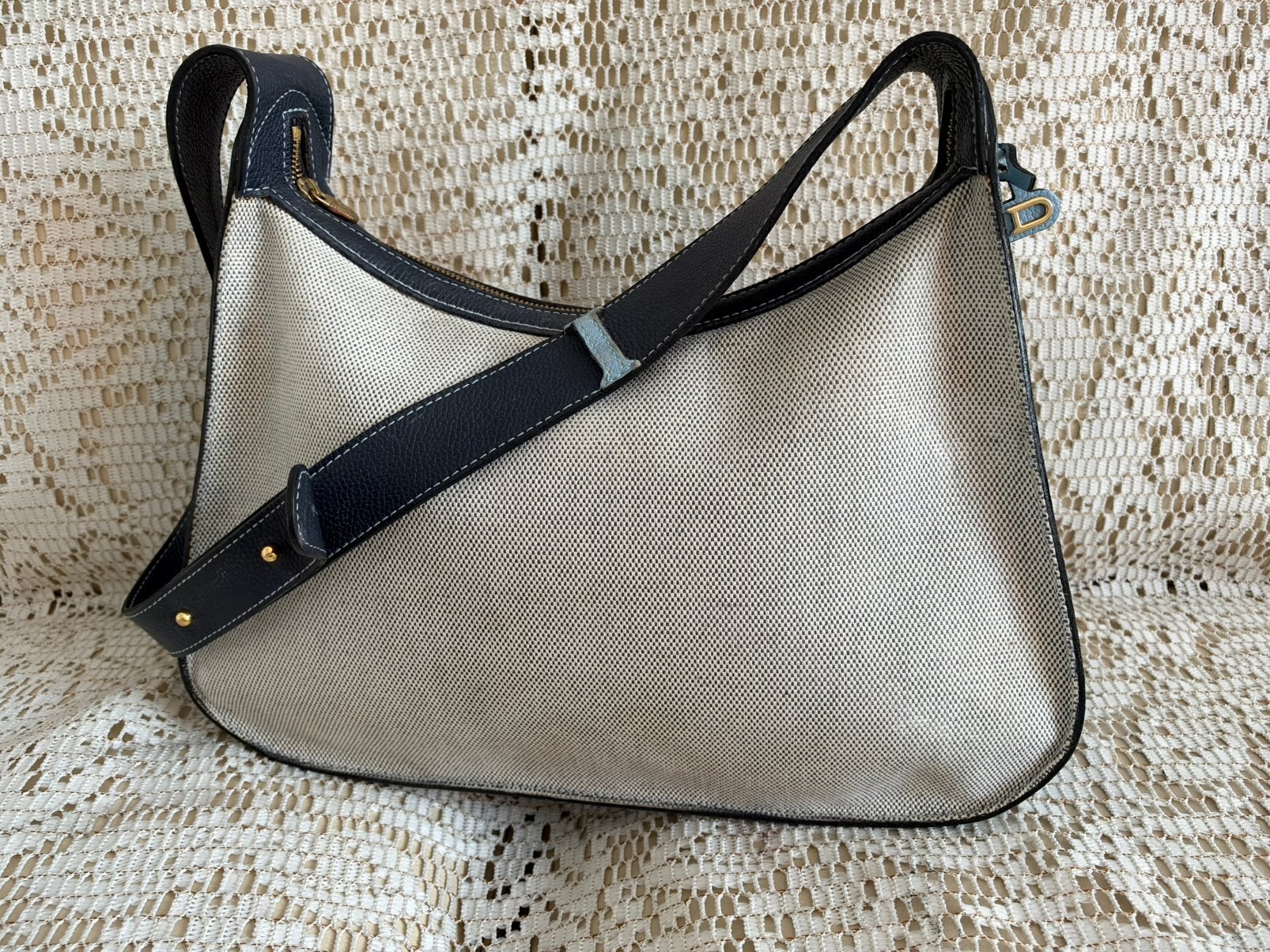 Sac DELVAUX modèle Pensée toile et cuir, Enlèvement ou Envoi, Comme neuf