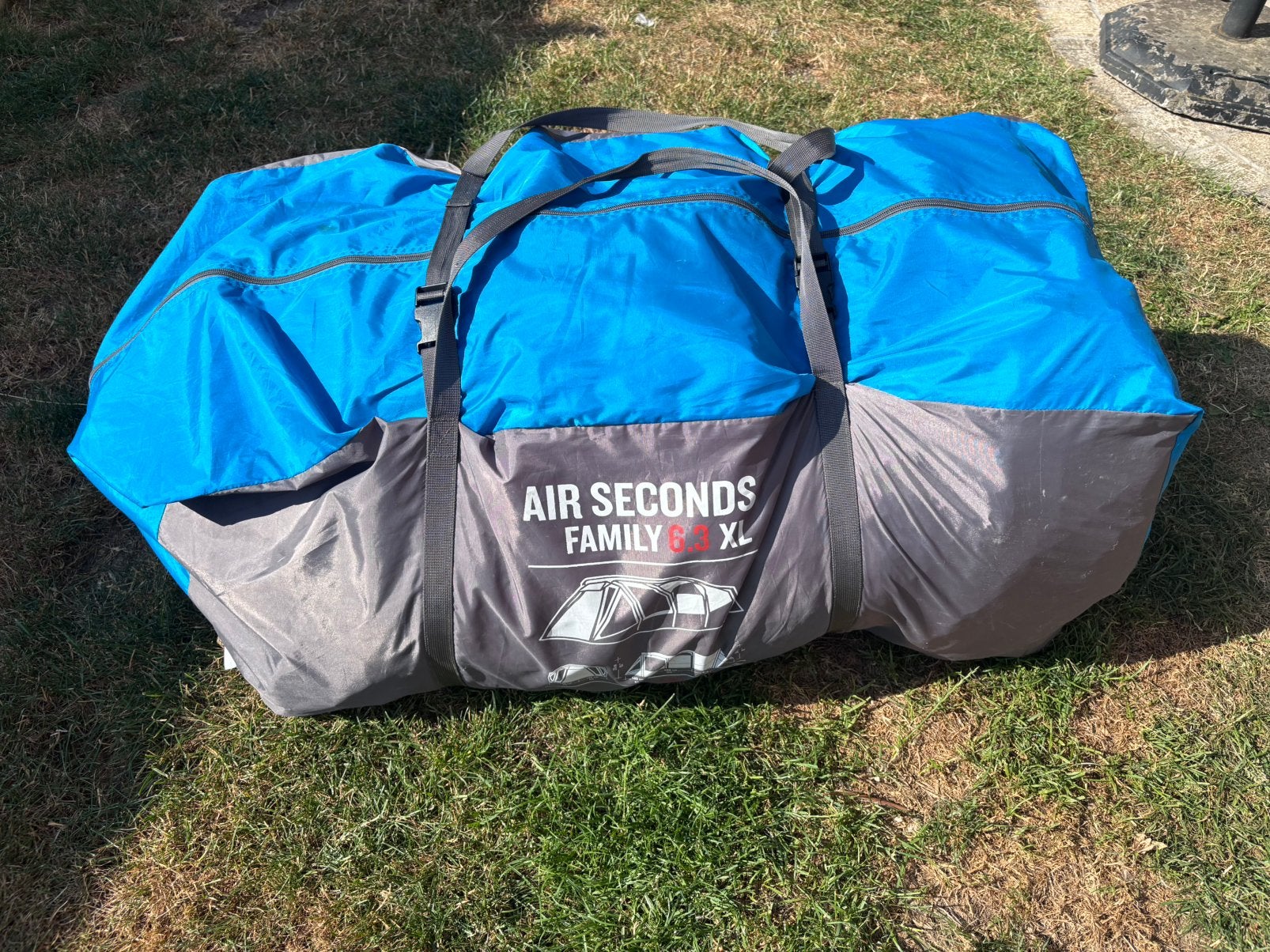 Air seconds 6.3 quechua grote tent, Caravans en Kamperen, Ophalen, Zo goed als nieuw