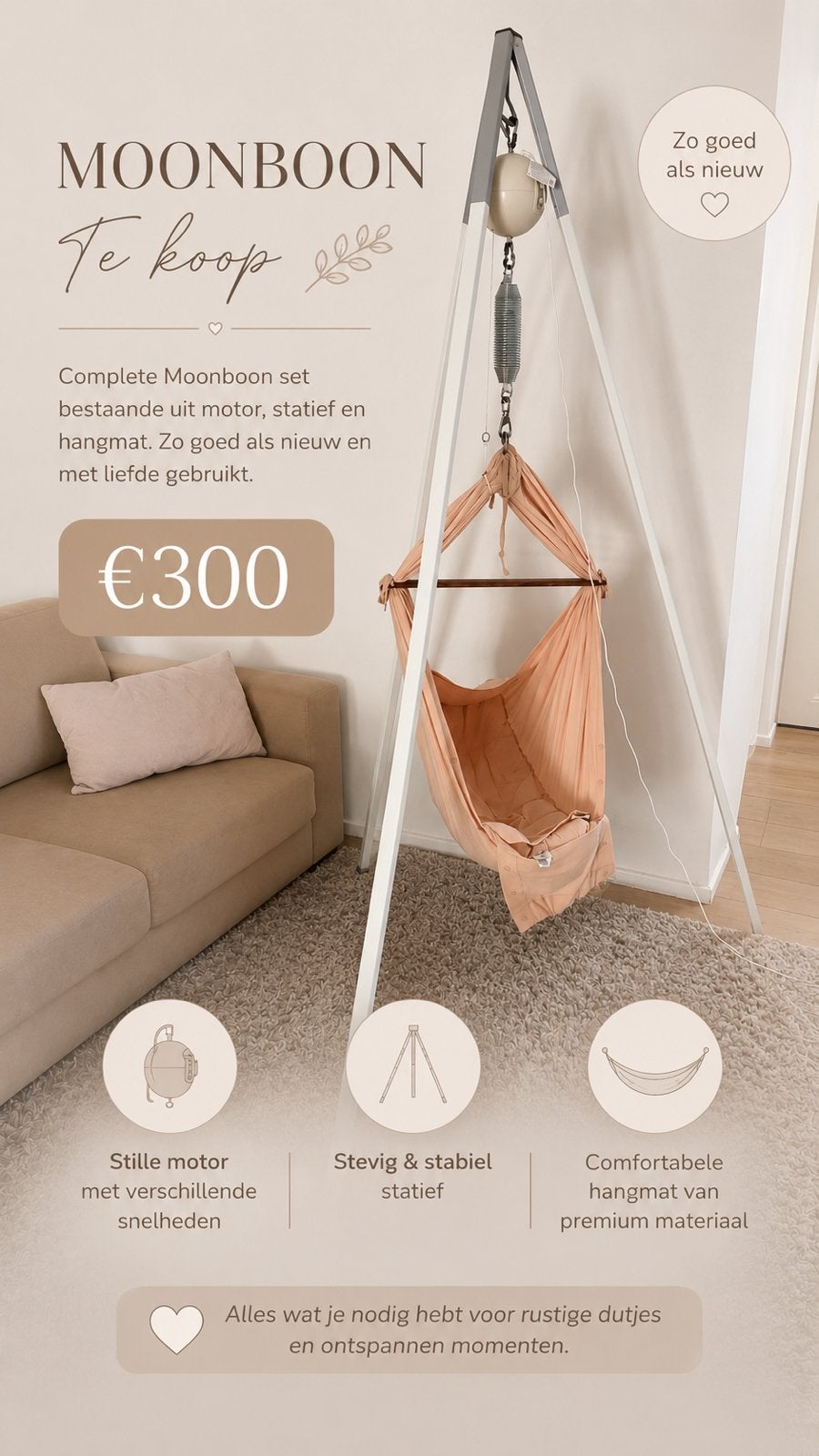 Moonboon, Ophalen, Zo goed als nieuw