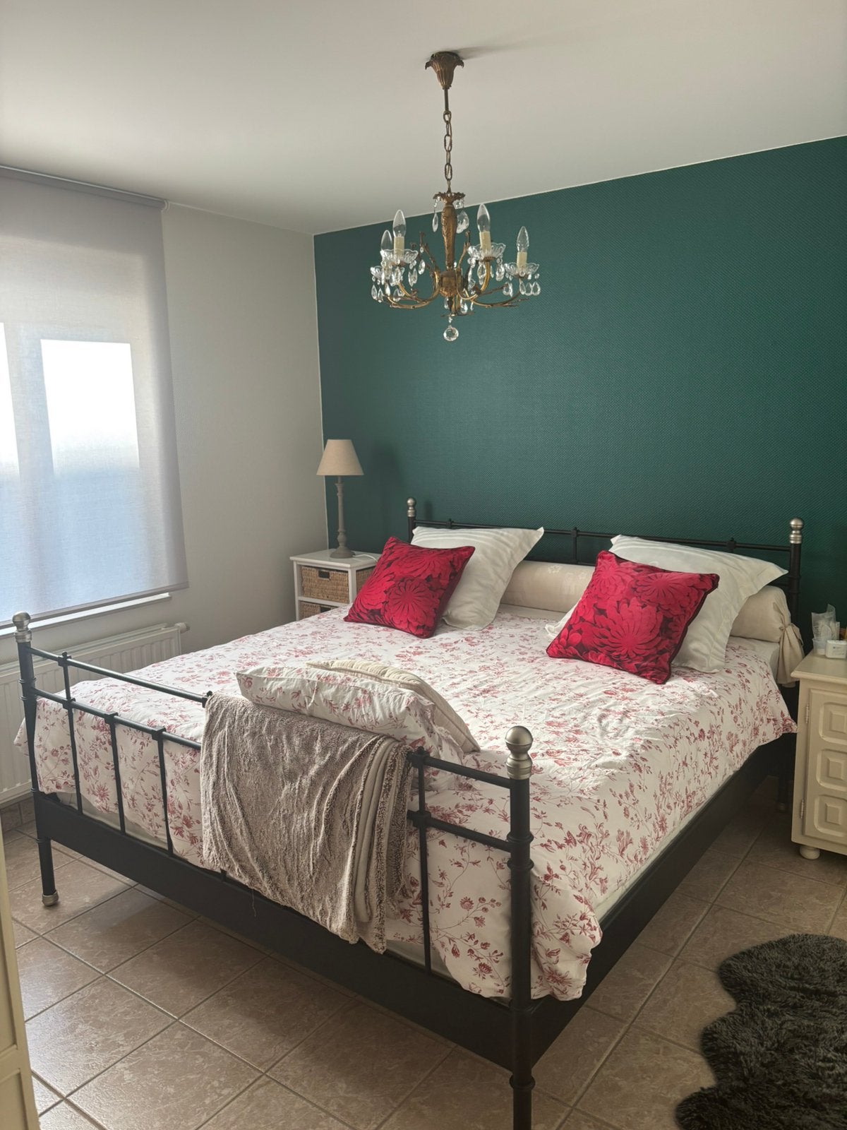Bed (zonder matras), Huis en Inrichting, Slaapkamer | Bedden, Ophalen, Zo goed als nieuw