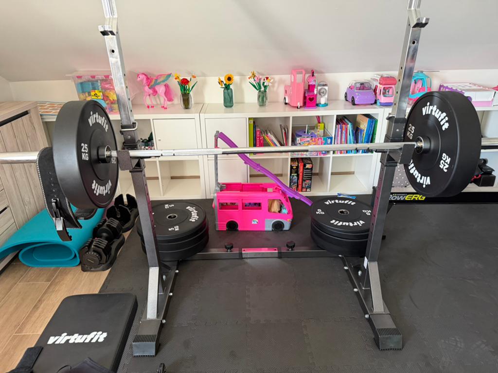 Virtufit squat rack / bench met, Sport en Fitness, Ophalen, Zo goed als nieuw