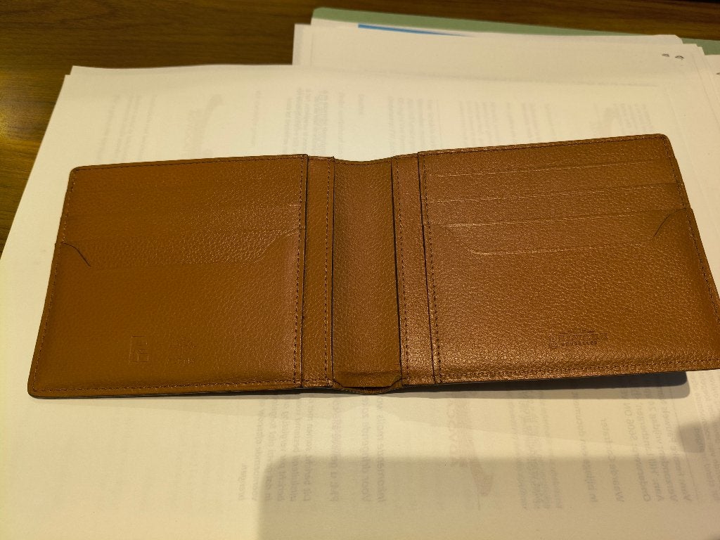 Portefeuille Delvaux, Bruin, Zo goed als nieuw, Leder, Ophalen