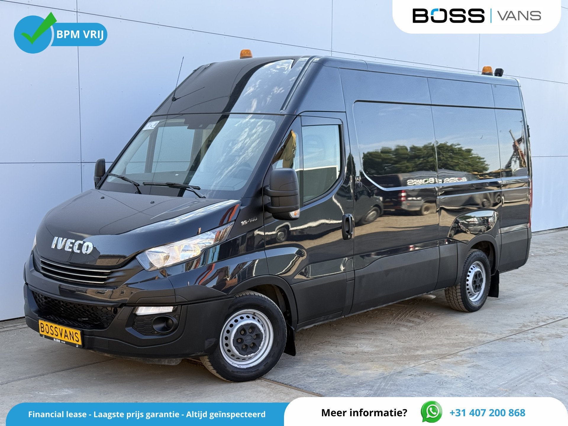Iveco Daily 35S14 2.3 Automaat L2H2 Climate Control Cruise C, Automaat, Achterwielaandrijving, Gebruikt, Zwart
