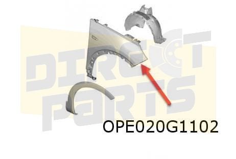 Opel Grandland (11/17-8/21) voorscherm Rechts Origineel! 981, Neuf, -, -, Garde-boue