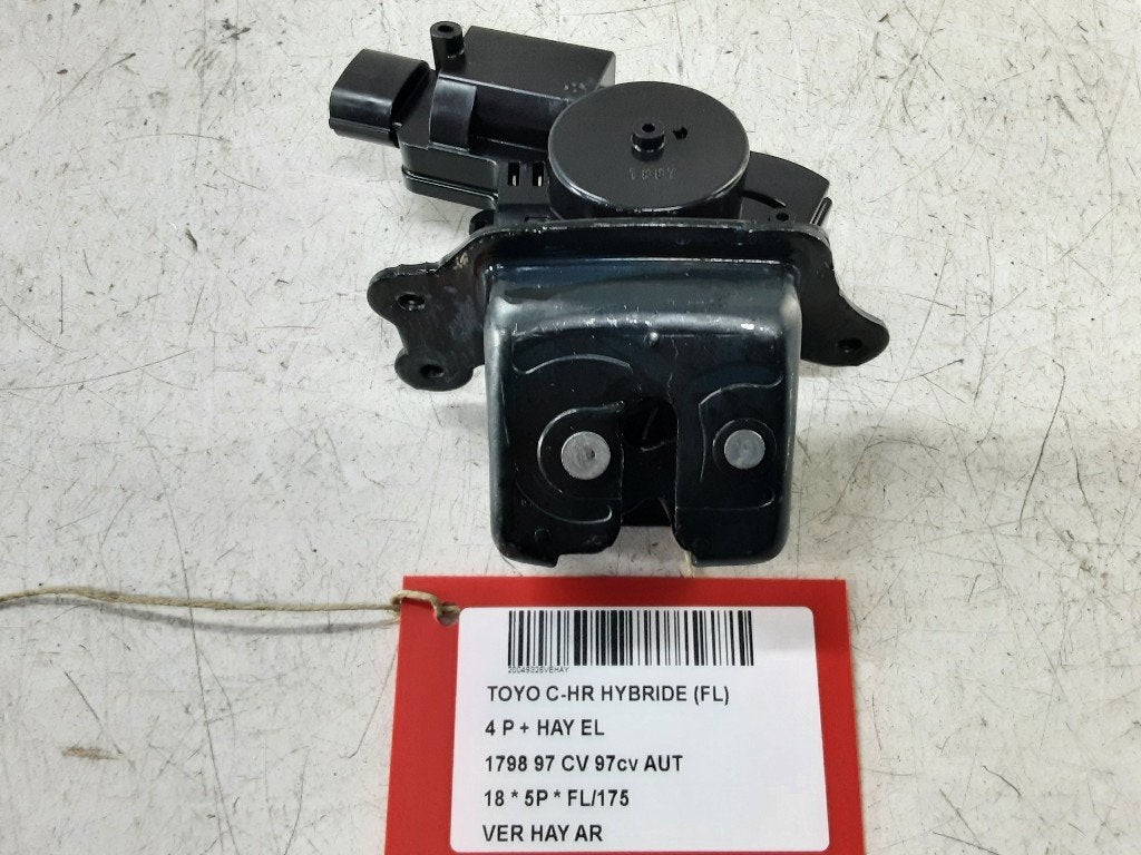 SERRURE COFFRE Toyota C-HR (X1,X5) (01-2016/-), Autos : Pièces & Accessoires, Carrosserie & Tôlerie, Haillon arrière, Toyota, Utilisé