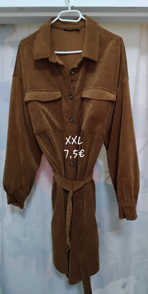 Vêtements femmes, Kleding | Dames, Grote Maten, Bruin, Jurk, Ophalen of Verzenden, Zo goed als nieuw