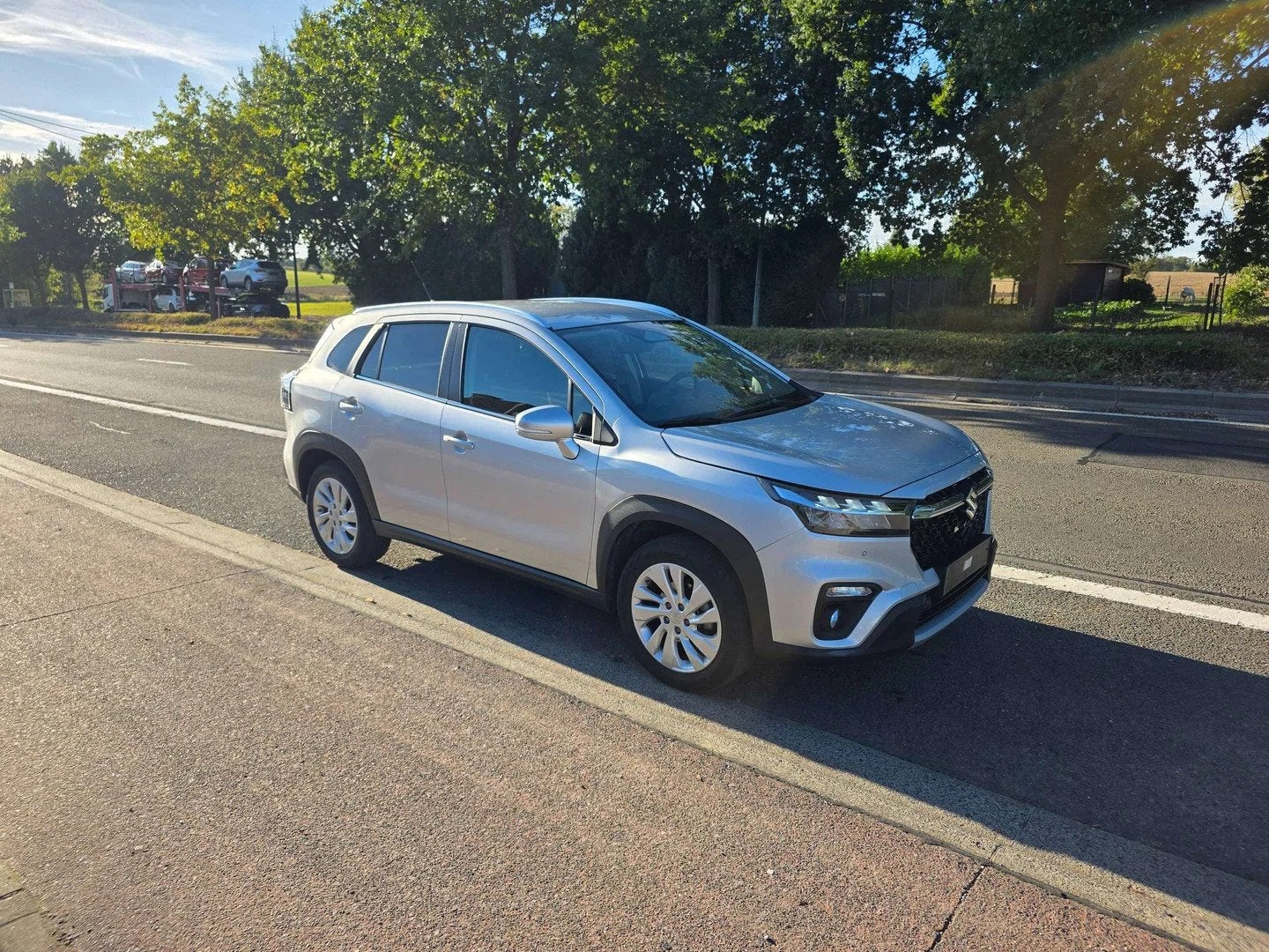 Suzuki S-Cross 1.4 Turbo Boosterjet 48V Hybrid 2024' 21000KM, Autos, 121 g/km, Argent ou Gris, Achat, Entreprise