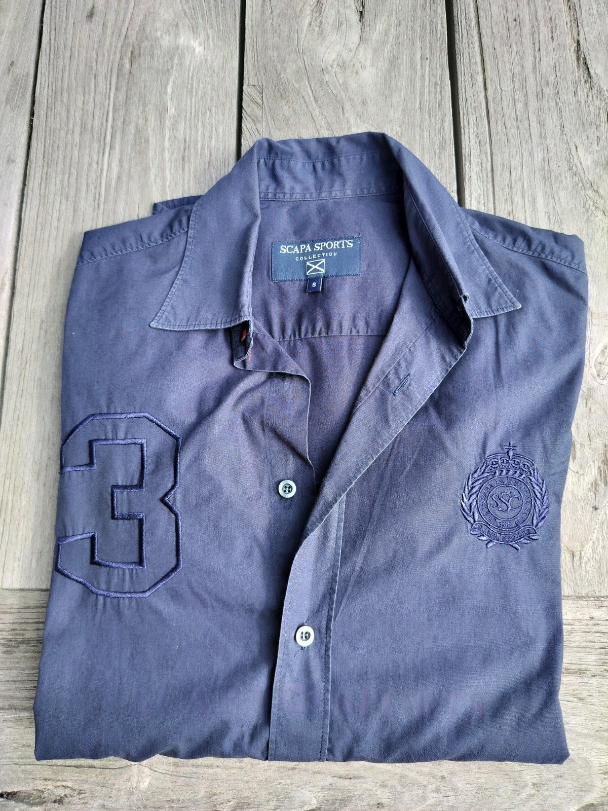 Hemd Scapa sports, Kleding | Heren, Ophalen of Verzenden, Blauw