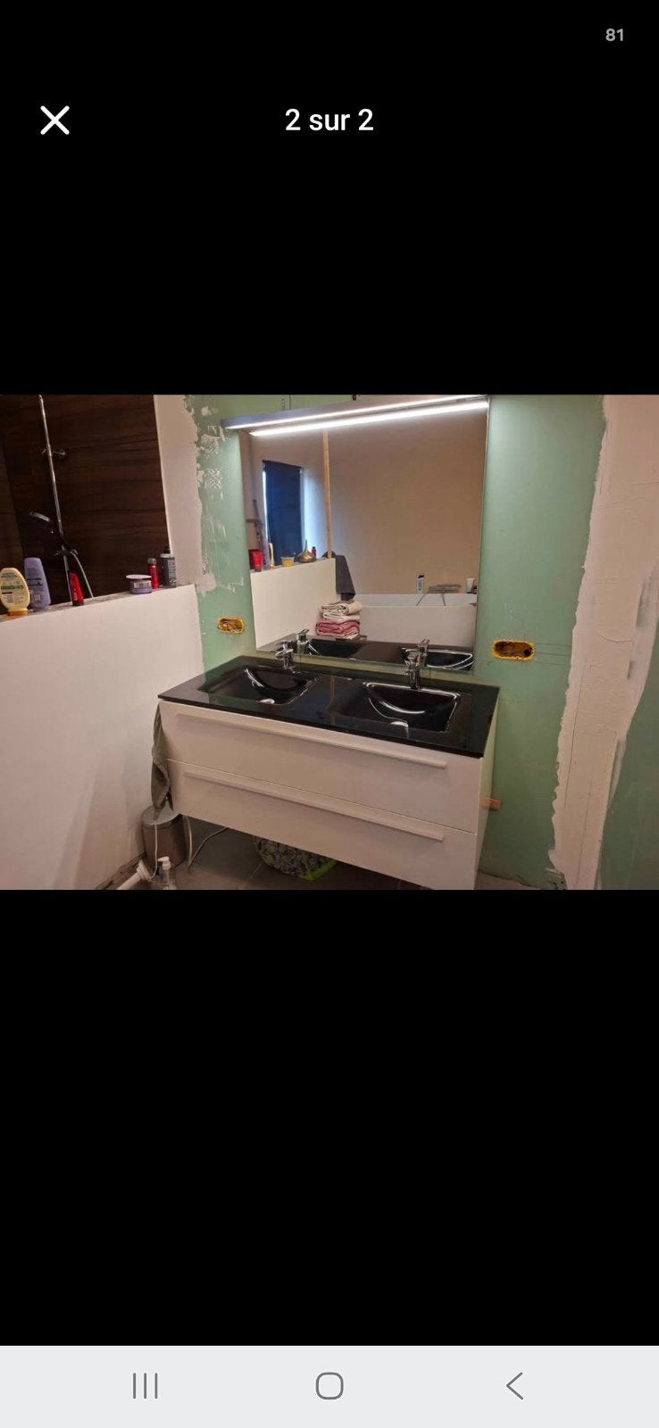meuble lavabo, Maison & Meubles, Enlèvement, Comme neuf, Meuble lavabo