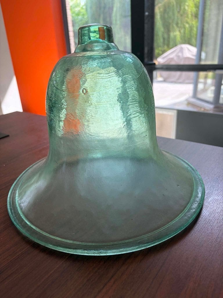 Vintage glazen stolpen 'cloches de jardin', Ophalen, Gebruikt, 30 cm, Geschikt voor buiten
