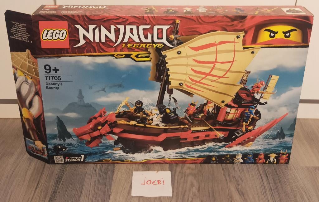71705 LEGO Ninjago Legacy Destiny's Bounty (gebruikt), Ophalen of Verzenden, Zo goed als nieuw, Complete set, Lego