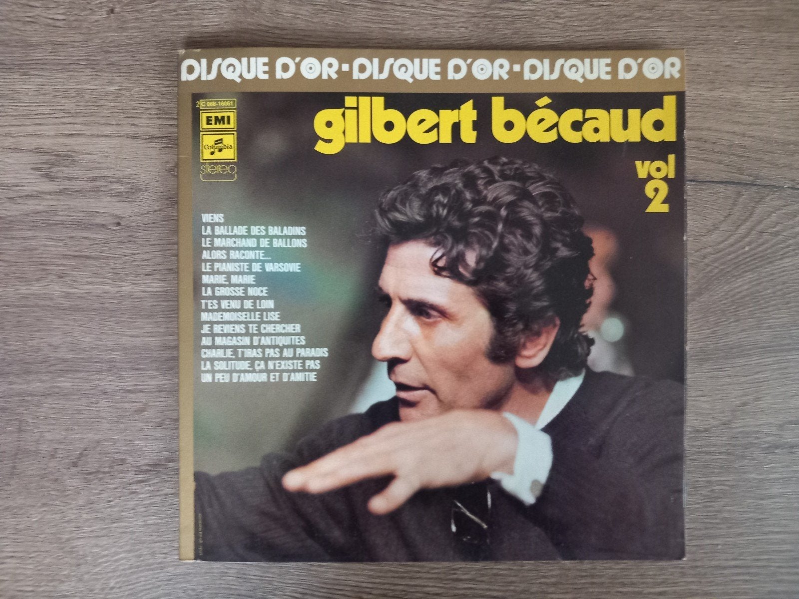 Vinyle LP Gilbert Bécaud Disque d'Or Vol. 2 Français France, CD & DVD, Enlèvement ou Envoi, 12 pouces, LP