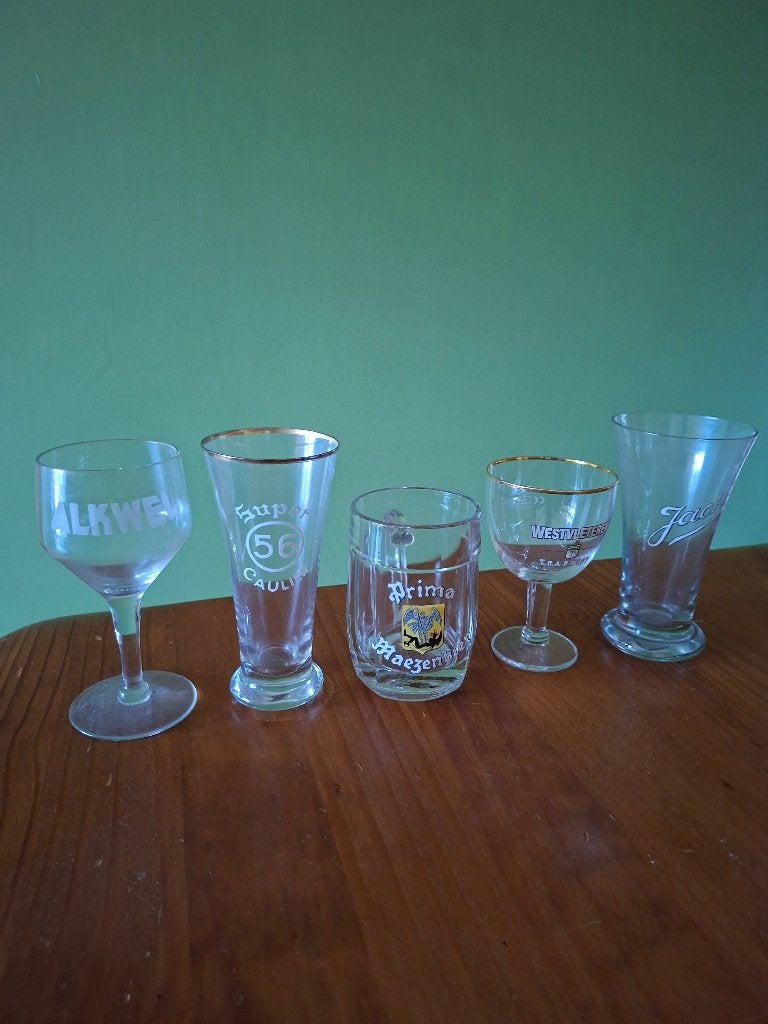 Bierglazen, Ophalen, Zo goed als nieuw, Glas of Glazen, Overige merken