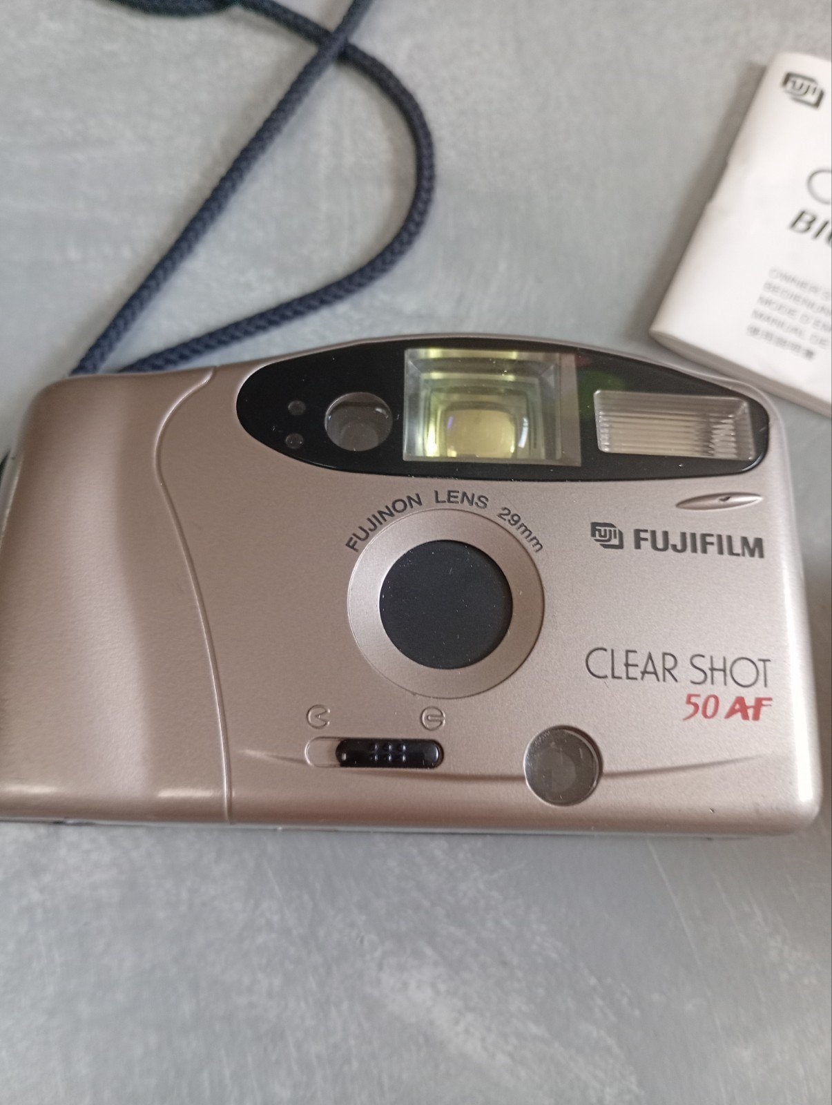 Fujifilm Clear Shot 50 AF Compact Camera met Agfacolor film, Audio, Tv en Foto, Ophalen of Verzenden, Gebruikt, Compact, Fuji