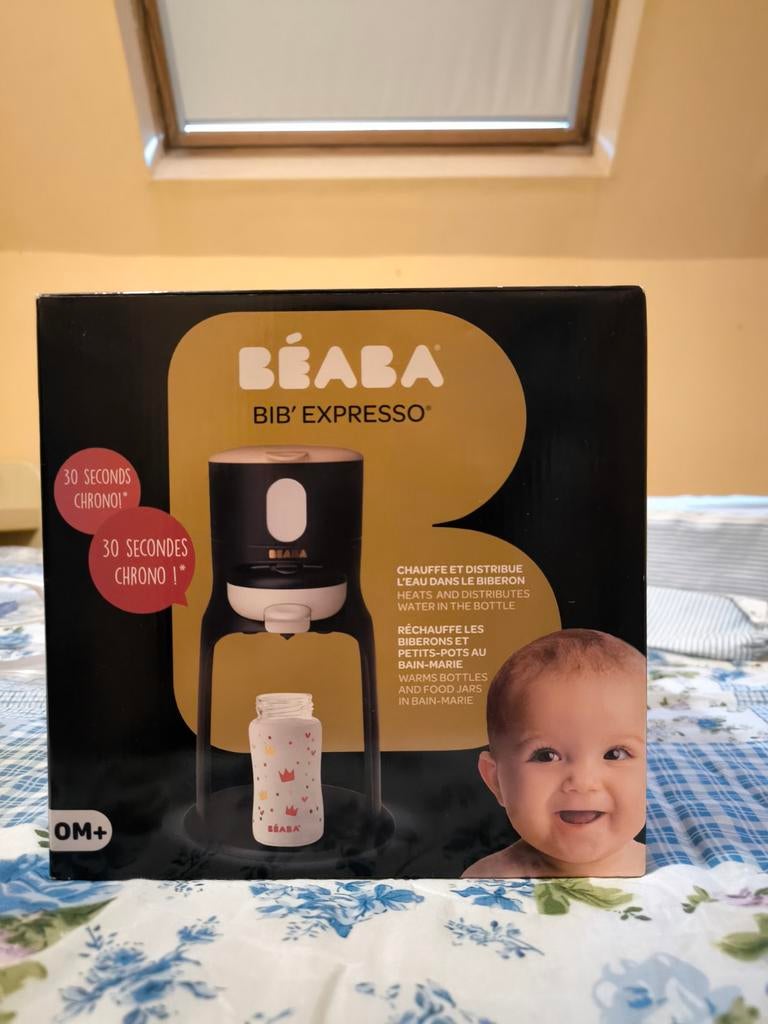 Chauffe biberon NOIR BÉABA Bib Expresso, Enlèvement, Comme neuf, Chauffe-biberons et petits pots